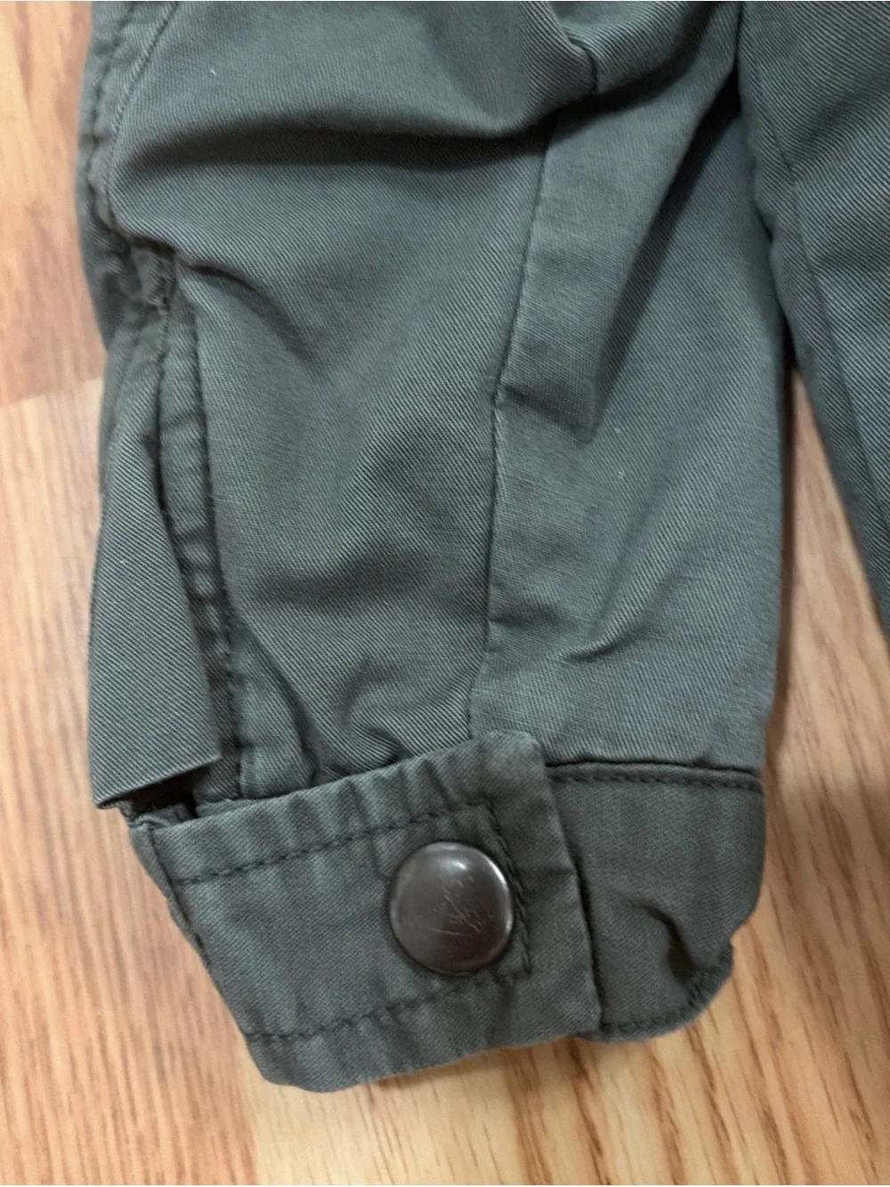 OshKosh B'gosh Olive Sherpa fleece lined Hooded coat